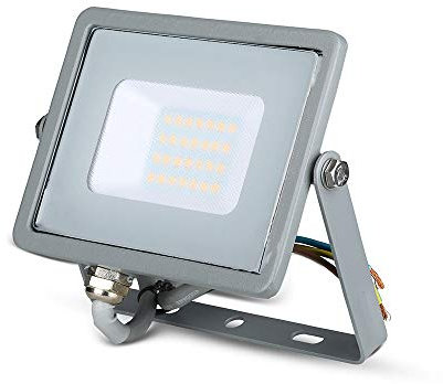 Proiettore LED Slim Chip Samsung 20W, Grigio Luce Naturale 4000K