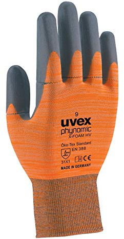 uvex 60054 phynomic X-Foam HV Montagehandschuh, Schwarz, 6