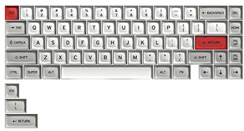 DROP + Matt3o MT3 /dev/tty Keycap Set für 65% Tastaturen - Kompatibel mit Cherry MX Switches und Clones (65% 70-Key Kit), 65% Kit (70-Tasten)
