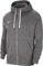 Nike Herren M Nk Flc Park20 Fz Hoodie Kapuzenjacke, Charcoal Heather/White, 3XL EU