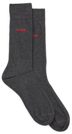 HUGO Herren 2p Uni Cc Herrensocken, New - Charcoal12, 39-42 EU