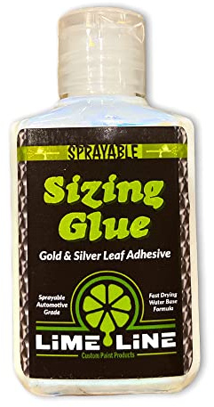 LiME LiNE Sprayable Sizing Glue, Automotive Grade Gold and Silver Leafing Adhesive