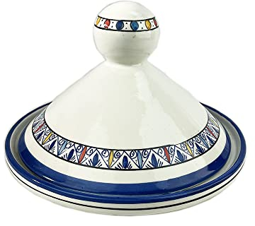 Tajine tagine marocchino in ceramica dipinta a mano