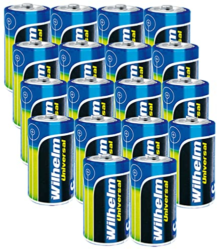 18 x Wilhelm Universal Baby Alkaline Batterien C LR14 1,5V