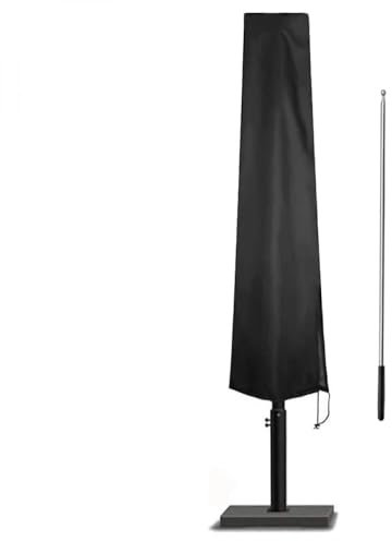 Linxor - Housse de protection imperméable et anti-uv pour parasol - Noir - 3 tailles