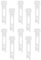 SEWACC 10pcs Vertical Blind Stem, Replacement White Stems Vertical Window Blind Clips Vertical Blind Repair Tabs for Curtain Accessories