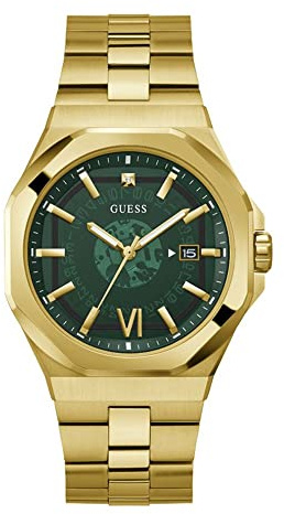 Guess Men's 42mm Watch - Black Strap Black Dial Black Case