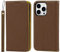 Cavor iPhone 14 Pro Max Case,Flip Genuine Leather Wallet Case,[4 Card Holders][Magnetic Closure][With Lanyard],Protective Phone Cover Case for iPhone 14 Pro Max - Brown
