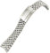 HKIDKK Uhrenarmband aus massivem 904L-Edelstahl, passend für Rolex-Armband, 41 mm, Oyster Perpetual Datejust Silberfarben, 21 mm, Achat