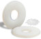 Mbsomnus 100 Stück Kunststoff Unterlegscheiben M4-12MM Nylon Unterlegscheiben Karosseriescheiben Kunststoffscheiben Beilagscheiben für Maschinen Elektrische Geräte Klempner M3 M4 M6 M8 M10 M20
