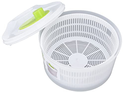 Dioche Essoreuse à Salade, Plastique Égouttoir à salade multifonction grand séchoir à légumes 3L avec bol et passoire pour la cuisson