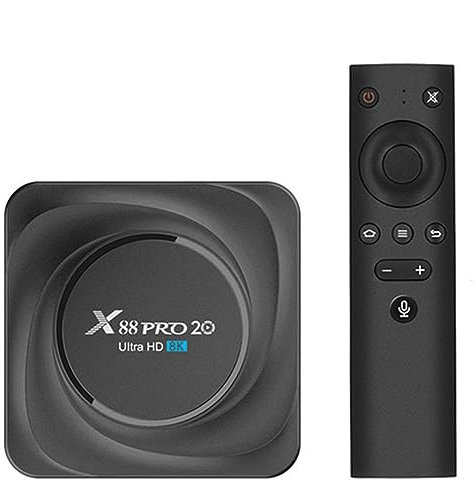 CHROX Android TV Box 11.0, X88 Pro 20 Smart TV Box RK3566 4-Core 64 bits, Android Box con 1000M LAN Dual WiFi 2.4G/5G, Soporte 8K/6K/4K 3D BT4.0 USB 3.0 Set Top Box,8gb+64gb