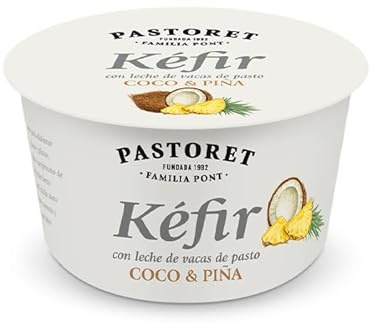 (6 unidades x 170g) Kéfir PASTORET 170g Sabor Coco y Piña o Melocotón y Maracuyá (Producto Refrigerado) (Coco y Piña)