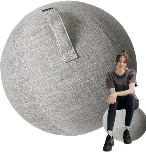 HYLDM 55/65/75 cm Yoga Ball Hülle, Schutzhülle Für Gymnastikball, Balanceball-Abdeckung Staubdicht Faltbar Sitzbälle Stoff Bezug Für Balance, Stabilität, Fitness,004,75cm