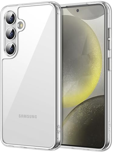 JETech Case for Samsung Galaxy S24+ / S24 Plus 5G, Non-Yellowing Shockproof Bumper Protective Phone Cover, Anti-Scratch Hard PC Back (Clear)