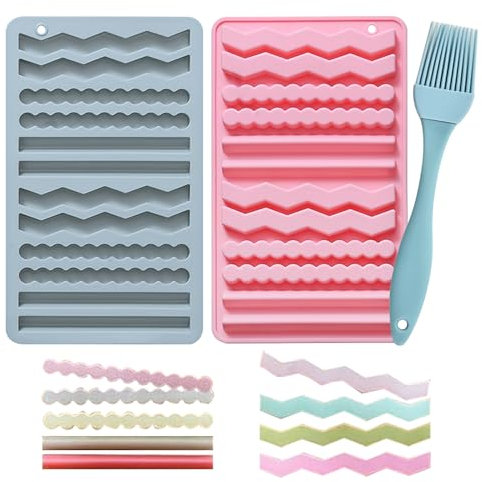 2 Stück Backmatte Hundekekse, Silikon Backmatten für Hundeleckerlies, Knabberstangen, Kaustangen als Hundekeks, Backunterlage Backmatte für DIY Hundekekse und Leckerlis BPA-Frei