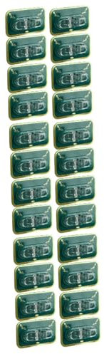 24 Stk Drahtnabe Kabelsammelhalter cable clips kabelorganisator tischdeckenklammern Desktop-Kabel-Organizer selbstklebende Kabelhalter Lagerung Veranstalter Ladekabel Halterung PVC