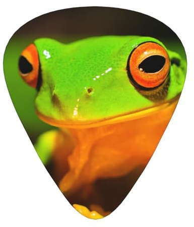 Lovely Tree Frogs Gitarrenplektren, dünn, für Bass, elektrische und akustische Gitarren, Ukulele, 12 Stück