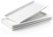 Kanwone White Serving Platters, Porcelain Serving Trays for Parties, Large Rectangular Plates - 14.5 Inch, Set of 4