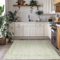 Boho Font Door Mat for Indoor Entrance Washable Non Slip Vintage Floral Aesthetic 3x5 Area Rugs for Entryway Entry,Sage Green