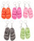 Mini Porte-clés de Chaussures, 5 Paires de Mini Pantoufles, Porte-clés en Silicone, Tongs, Sandales, Pendentif pour Portefeuilles, Sacs, Sacs à Dos, Décoration