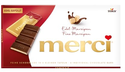 Fine Marzipan 100g - Tablette Chocolat Allemagne Fine au Praliné Mangue et Noix de Coco - 1x112g - Super Idée de cadeau - Compatible avec Merci