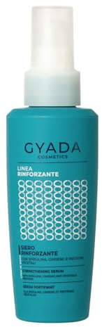 GYADA COSMETICS, Stärkendes Serum mit Spirulina, Leave-in für dünnes Haar, feuchtigkeitsspendende und glänzende Wirkung, wirkt Spliss entgegen, Leave-in, mit pflanzlichen Proteinen und Ginseng, 125 ml