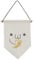 Lovely Face Eat Banana Expression Leinwand-Flagge zum Aufhängen Wandkunst Dekor Banner