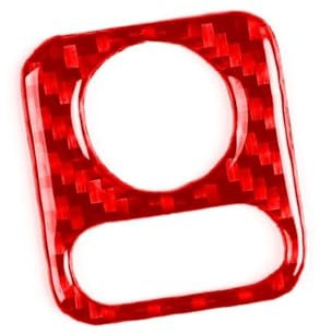 Rahmenabdeckung Für Passport 2019-2023 Auto Innenspiegel Einstellung Schlüssel Rahmen Trim Zubehör Aufkleber(Carbon Red)