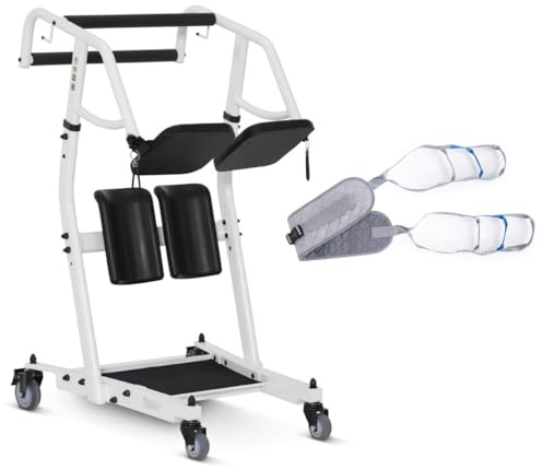 M MCombo Patientenlifter mit Transfergurt, Aufstehhilfe Bett Senioren, Pflege & Hilfsmittel Transferhilfe 180KG, Gehhilfe Rollstuhl 86 * 64 * 118 CM, STA447 (XZY702)
