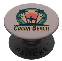 Retro-Surfer, Cocoa Beach Florida PopSockets Klebender PopGrip
