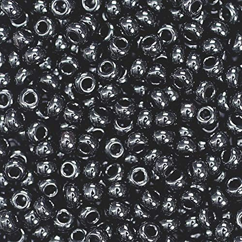 Gütermann / KnorrPrandell 3104613 - Indianerperlen opak 2,5mm schwarz, 17 g/Dose