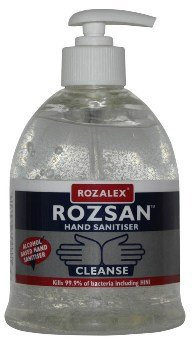 Rozalex Rozsan Alcohol Based Hand and Skin Sanitiser Gel Pump 500 ml