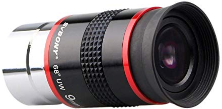 Svbony telescopio oculare 3,2 cm oculare 68 gradi ultra grandangolare, 9mm