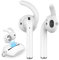 AhaStyle 3 Paar Ohrbügel-Abdeckungen, Silikon-Zubehör, kompatibel mit Apple AirPods 2 & 1 oder EarPods [zusätzliche Silikon-Aufbewahrungstasche] (S/M/L) (weiß)