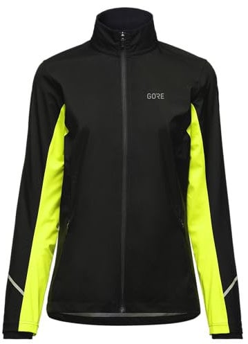 GOREWEAR R3 WINDSTOPPER Jacket Women, Black / Neon Yellow, 42