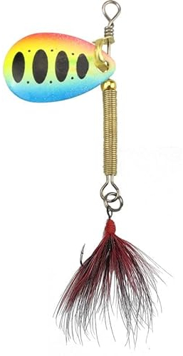 Fishing Tackle Max Unisex – Erwachsene 10C5200443C10 FTM Tornad-Spinner Forellenspinner-Forellenköder, Gewicht/Farbe:2.3g / Regenbogen Ellipse, Bunt, Normal