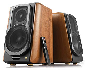 Edifier MELARQT S1000MKII Audiophile Active Bookshelf 2.0 Altoparlante - 120W Altoparlante Bluetooth 5.0 con aptX HD - Ingresso ottico - Monitor da vicino alimentato altoparlante con classe D Amp