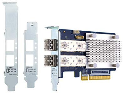 Qnap QXP-32G2FC Hostbusadapter PCIe 3.0 x8 Low-Profile 32 GB Fibre Channel Gen 6 x 2 mit 2 x SFP+ Transceiver (TRX-32GFCSFP-SR)