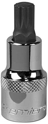 Sealey M10 1/2 Sq Drive Spline Socket Bit - SBS015