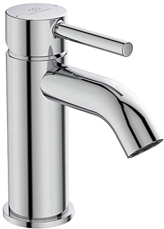 Ideal Standard Ceraline BC186AA Waschtischarmatur mit Klicker-Ablaufgarnitur, Mischbatterie