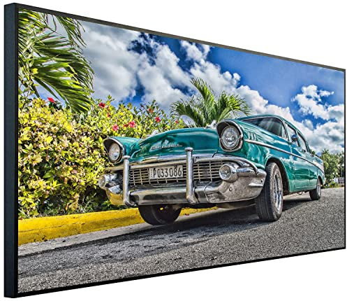 Ecowelle Infrarotheizung mit Bild | 750 Watt | 60x120 cm | Infrarot Heizung| | Made in Germany| e 143 klassisches Auto