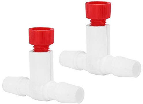 Fdit Protein Skimmer Air Valve Fine Adjustment Control, Universal Airflow Regulator for Aquarium Protein Separator Plastic 10mm Hose Fit 2PCS
