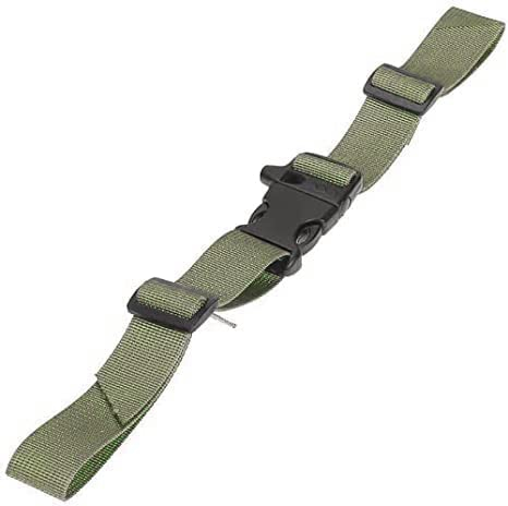 Ikerall Brustgurte für Rucksäcke, 1 Stück, verstellbarer Brustgurt mit Notfallpfeife, geeignet für universelle Outdoor-Stoff-Rucksackgurte (Marinegrün)