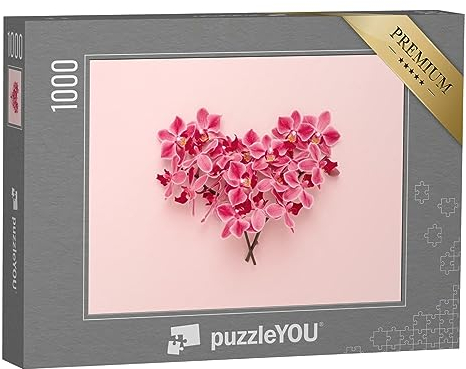 puzzleYOU: Puzzle 1000 Teile „EIN Herz aus Orchideen“ – aus der Puzzle-Kollektion Orchideen