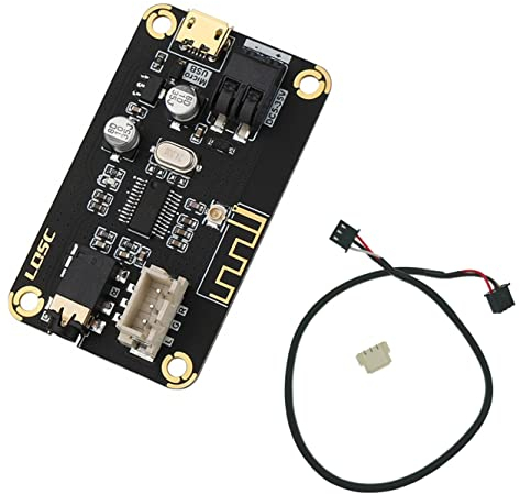 JZK Módulo de Recepción Bluetooth CC 5-35 V, Placa MP3 y Receptora Estéreo de Audio Inalámbrica, Altavoz de Bricolaje, Modificación de Amplificador de Audio