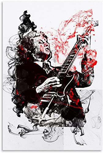 5d Diamond Painting Diamant Bilder FüR Erwachsene Und Kinder Cooles Plakat des berühmten Hardrock-Band-Schuljungen AC-DC DIY Kreuzstich Arts Craft Stickerei 11.8x15.7(30x40cm) Kein Rahmen