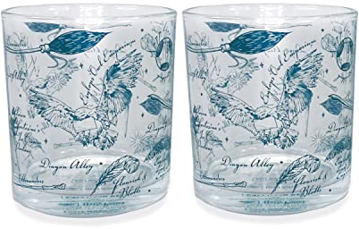 HARRY POTTER Lot de 2 gobelets en verre - Diagon Alley - Accessoires pour verre