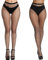 Aomig Medias Rejilla Mujer, 2 Pares Medias de Rejilla Negras de Cintura Alta, Medias Malla Pantimedias Elástico, Medias Mujer Sexy para Forma Unas Piernas Impecables