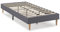 HOMN LIVING Sommier tapissier Aura 90x190 cm Gris foncé, Hauteur 30 cm